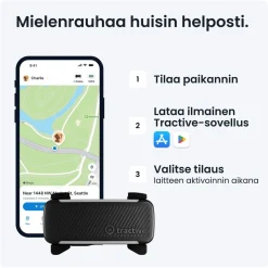 Tractive Retkeily Koiran Kanssa|Retkeily*GPS koiralle DOG 6, musta