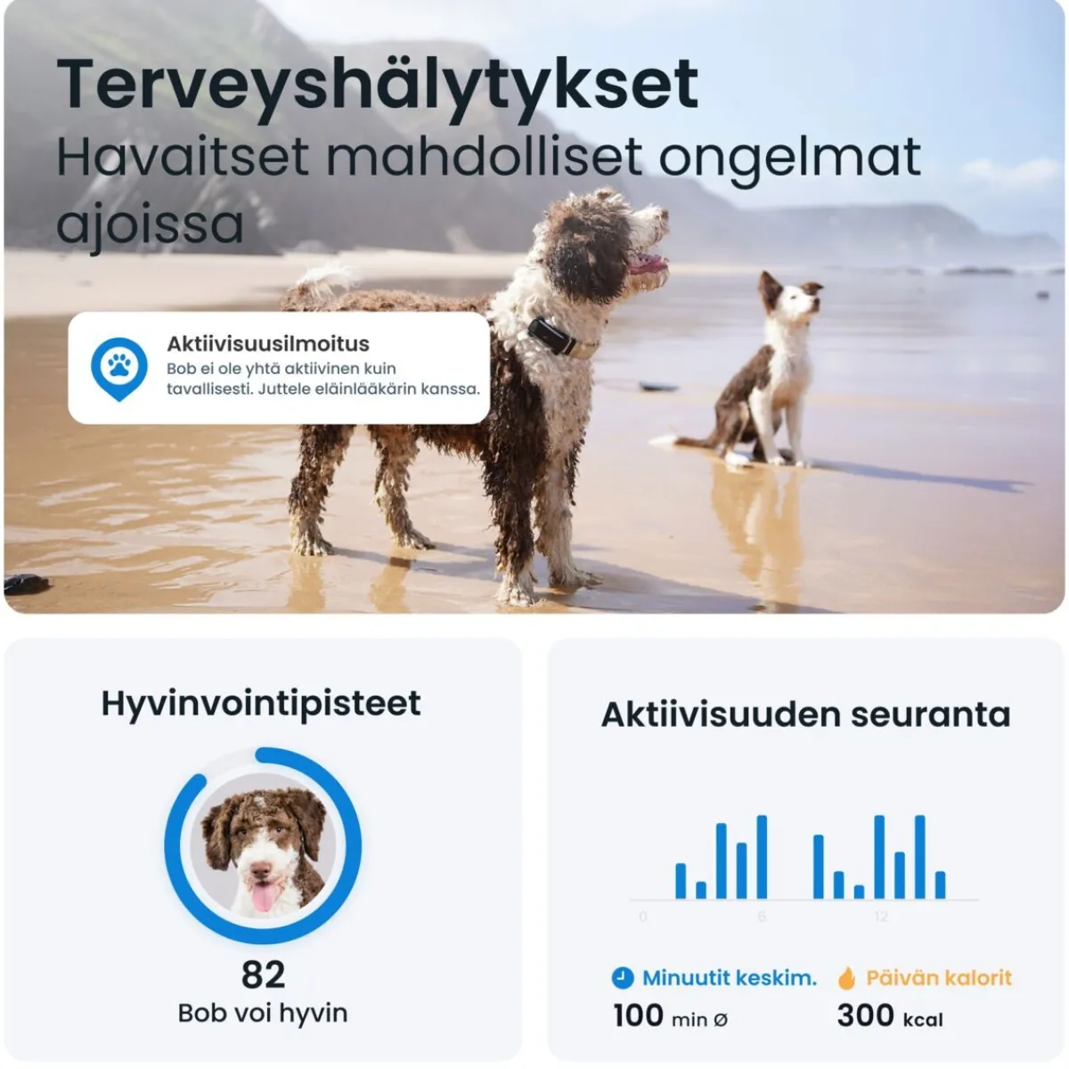 Tractive Retkeily Koiran Kanssa|Retkeily*GPS koiralle DOG 6, musta