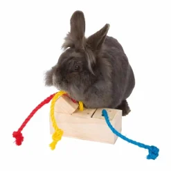 Trixie Pieneläinten Lelut|Chinchillan Lelut*puinen aktivointilelu köysillä