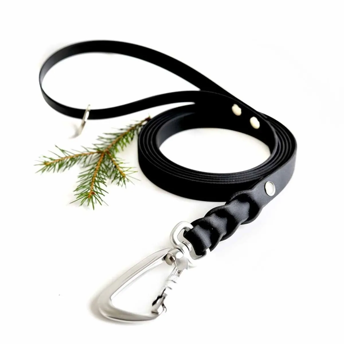 Tyylivoitto Koiran Hihnat Ja Flexit*Braid hihna Twistlockilla, musta 200cm