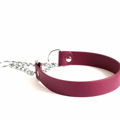 Tyylivoitto Koiran Pannat*Clever puolikiristävä panta, burgundi