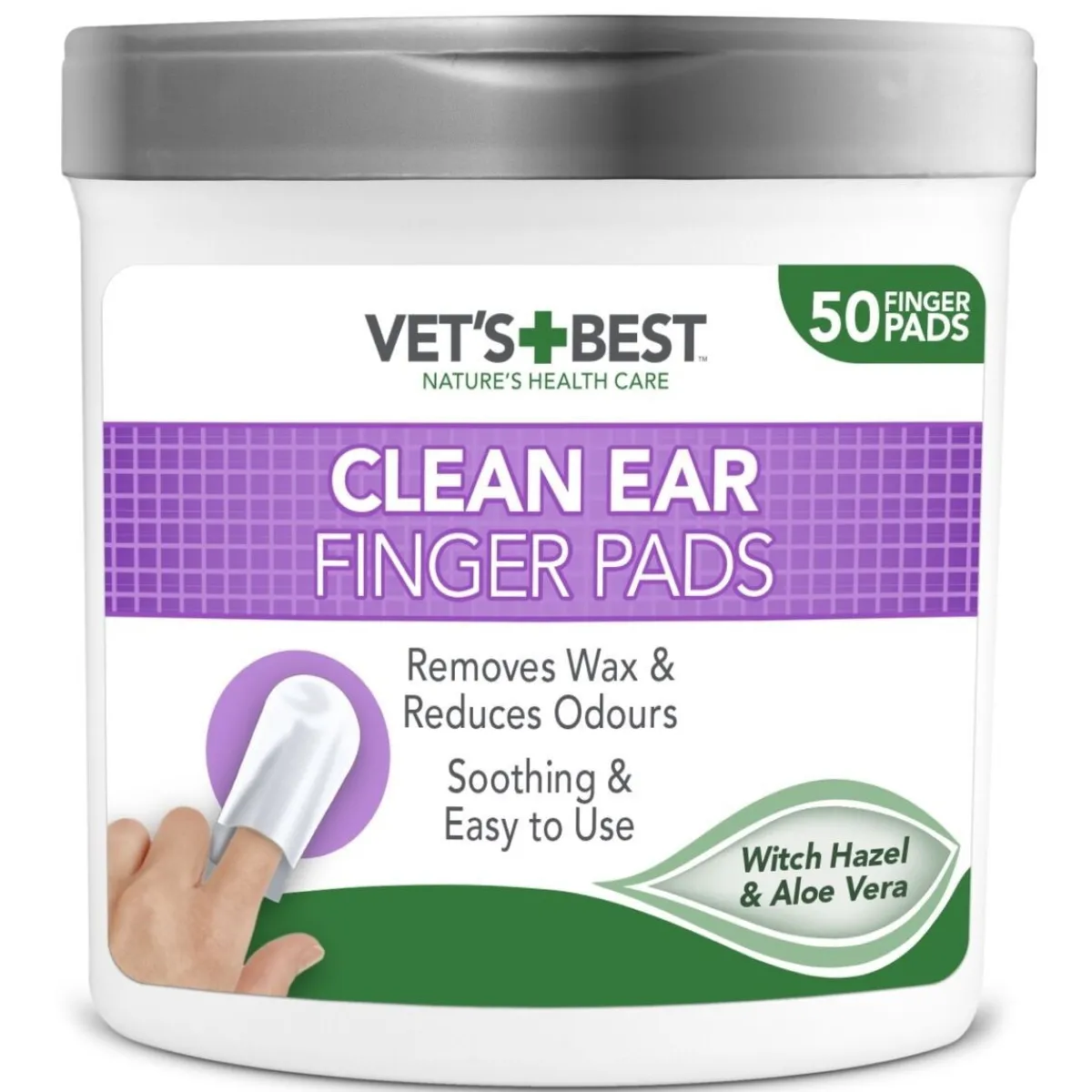 Vet's Best Koiran Korvat|Hoito Ja Terveys*Clean korvienpuhdistuslaput 50 kpl