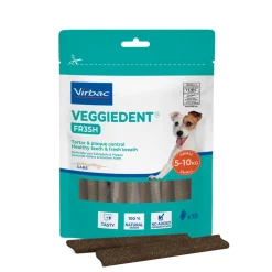Virbac Hammasherkut|Uutuudet Koirille*VeggieDent Fr3sh S, 15 kpl