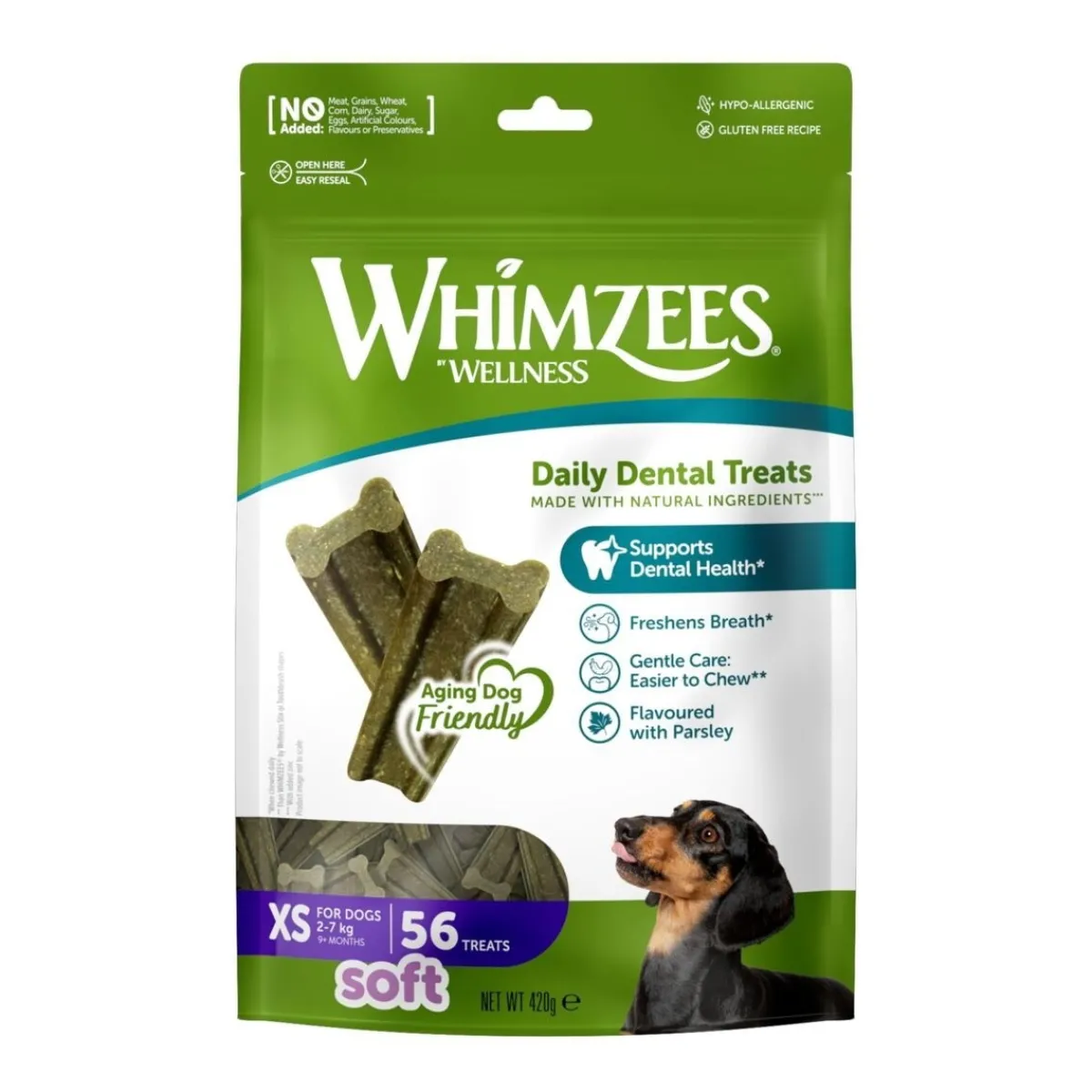 Whimzees Hammasherkut|Purutikut*Soft Purutikkupakkaus