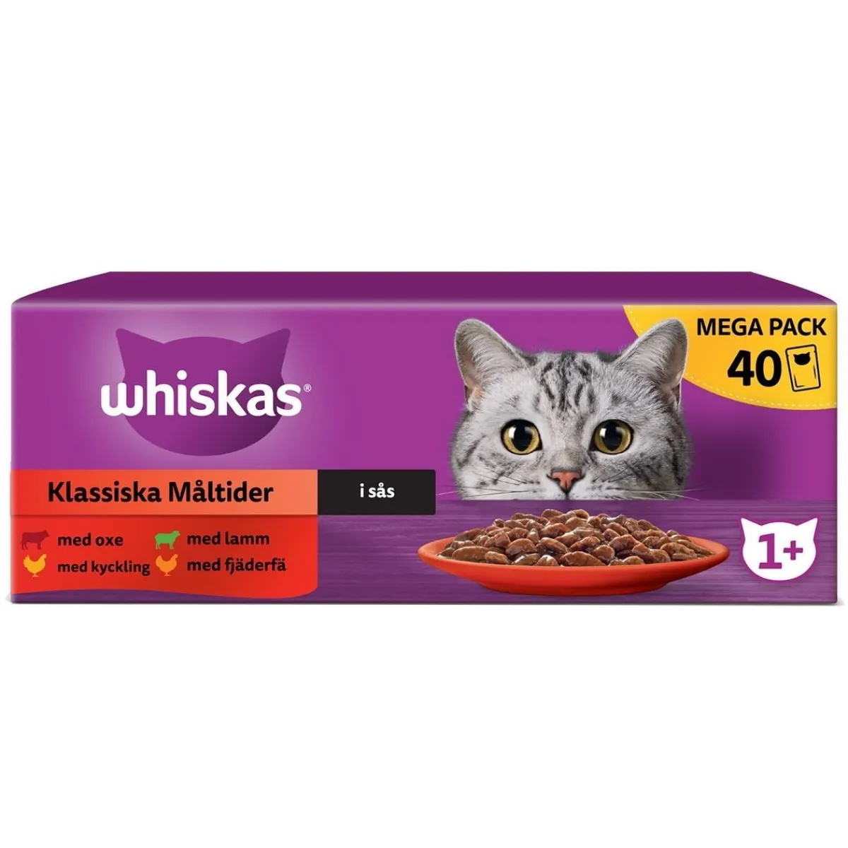 Whiskas Kissan Märkäruoka*1+ gravy 40x85 g