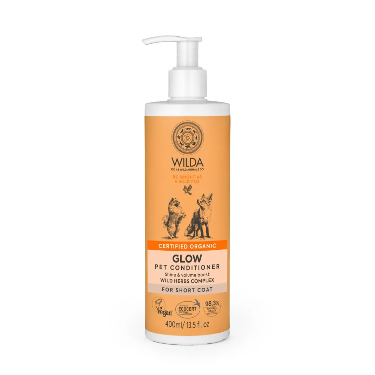 WILDA Kissan Hoitoaineet|Koiran Hoitoaineet*Glow pet -hoitoaine koiralle 400ml
