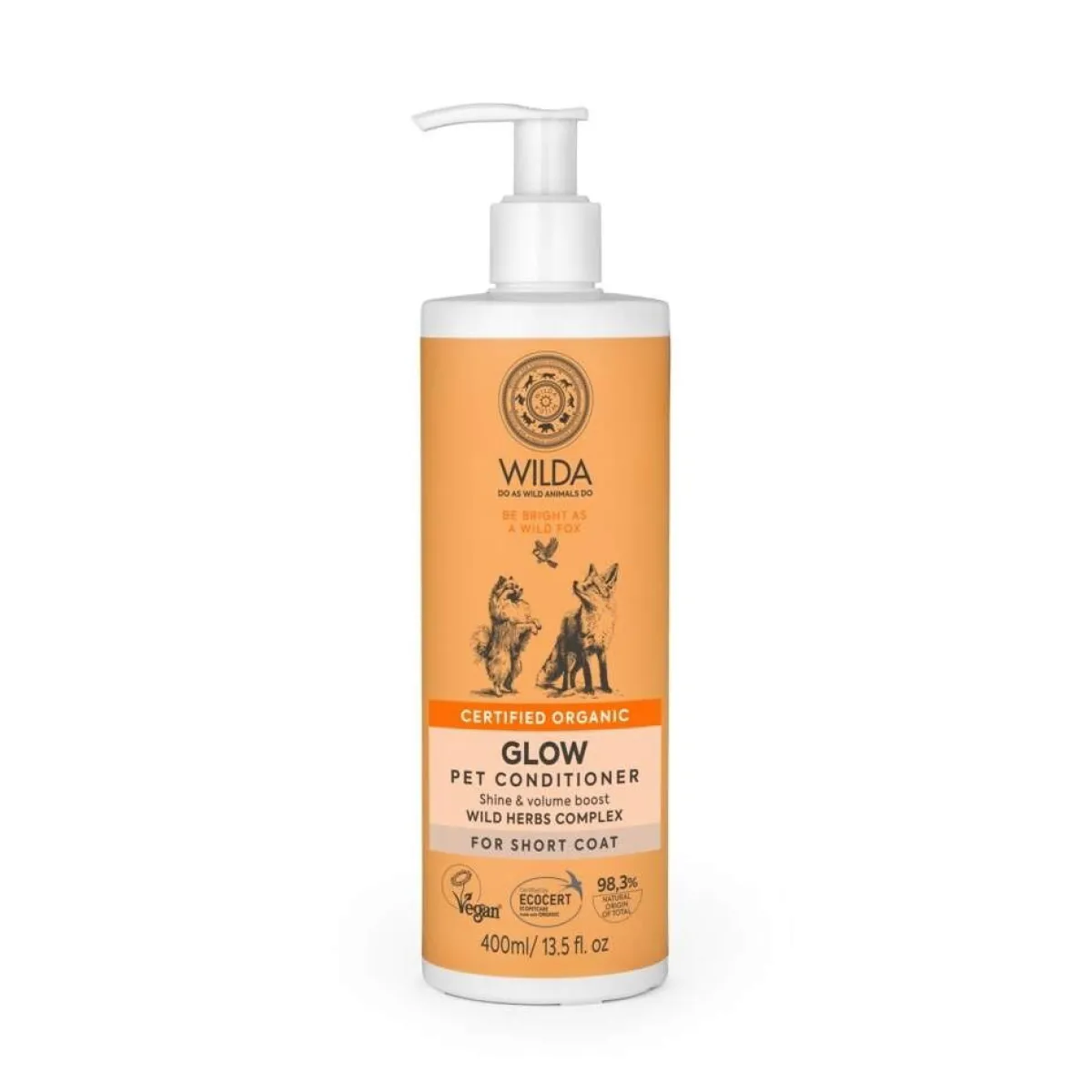 WILDA Kissan Hoitoaineet|Koiran Hoitoaineet*Glow pet -hoitoaine koiralle 400ml