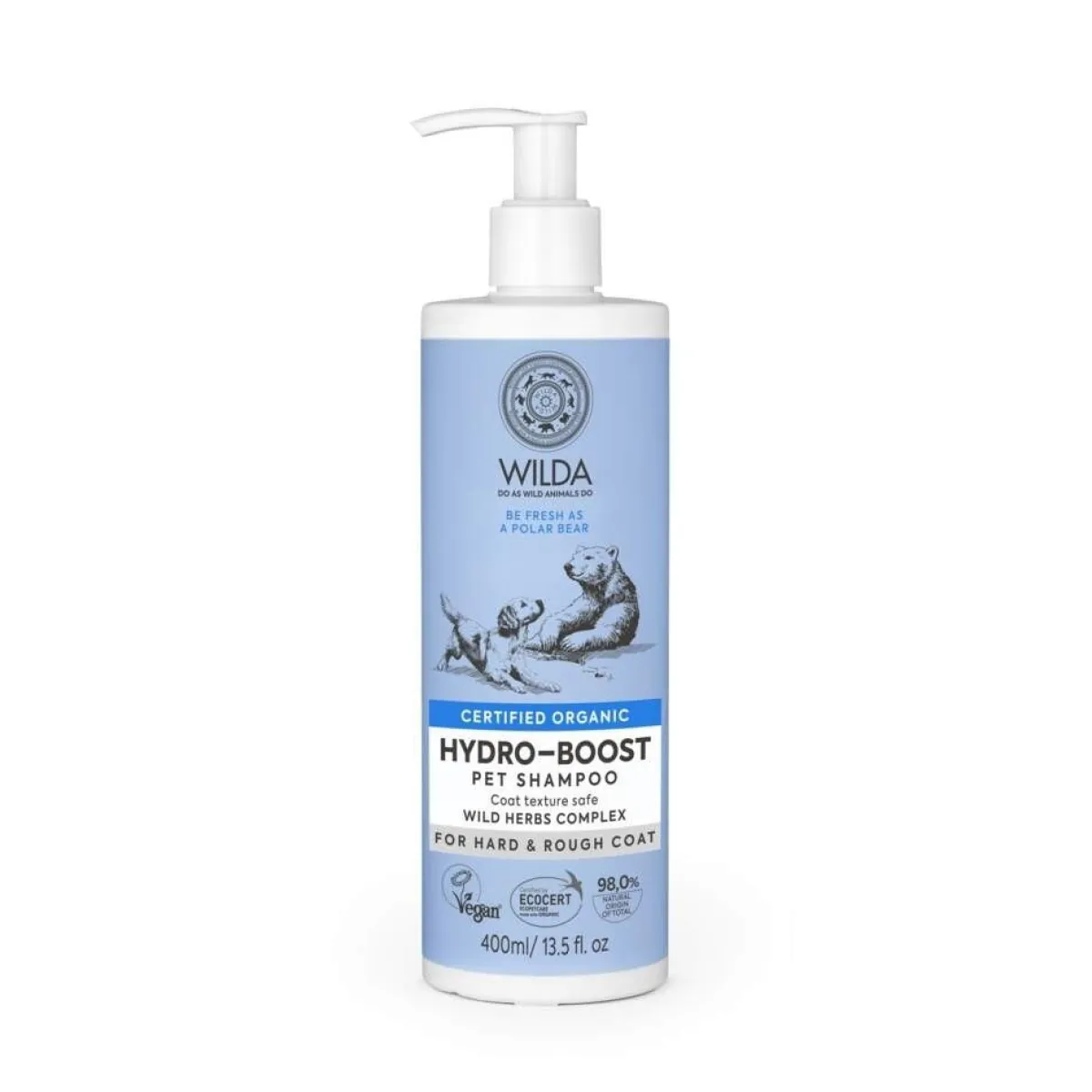 WILDA Koiran Shampoot|Kissan Shampoot*Hydro-boost -kosteuttava shampoo 400 ml