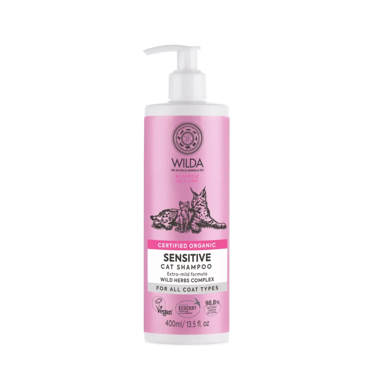 WILDA Kissan Shampoot*Sensitive Cat kissan shampoo 400 ml