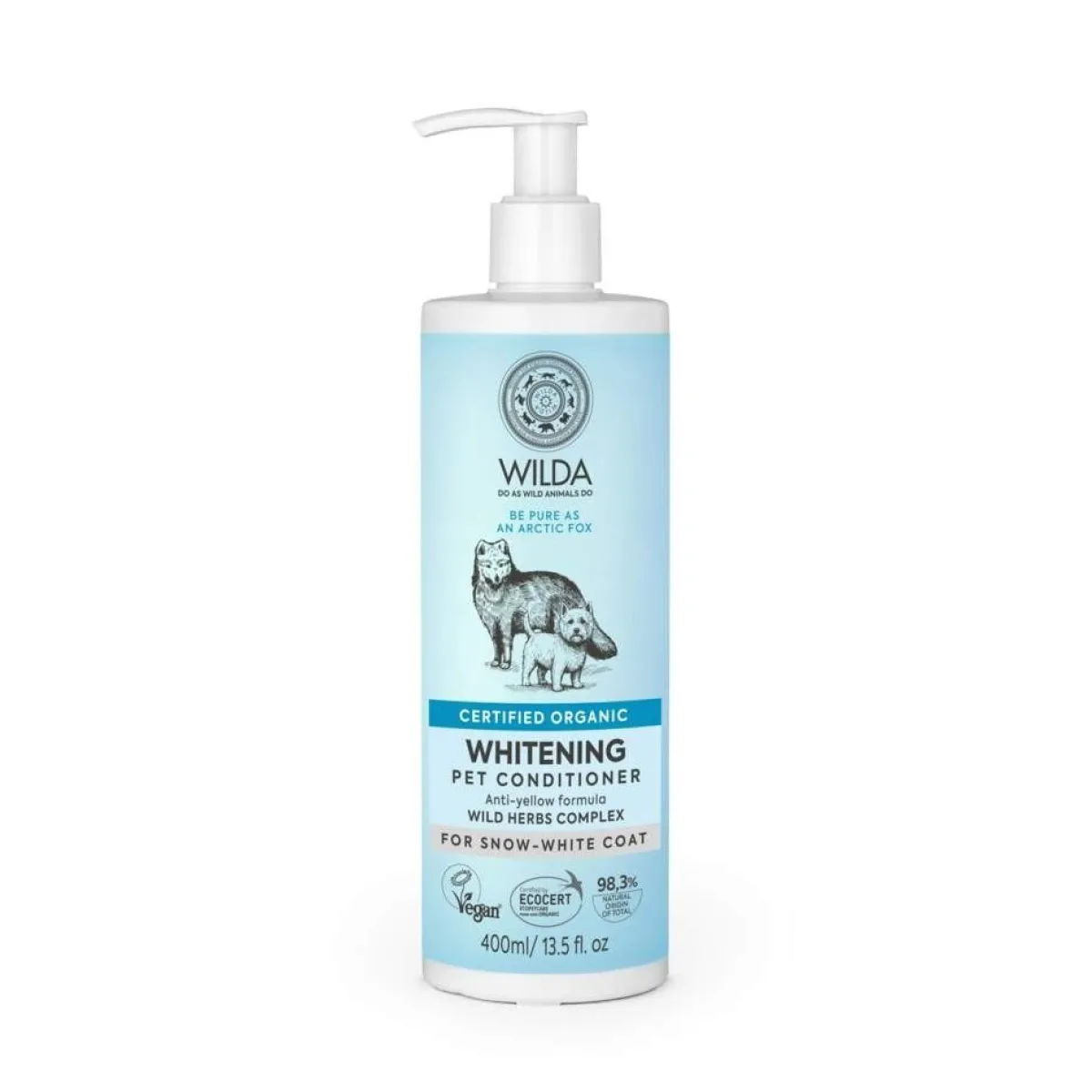 WILDA Kissan Hoitoaineet|Koiran Hoitoaineet*Whitening -hoitoaine 400ml