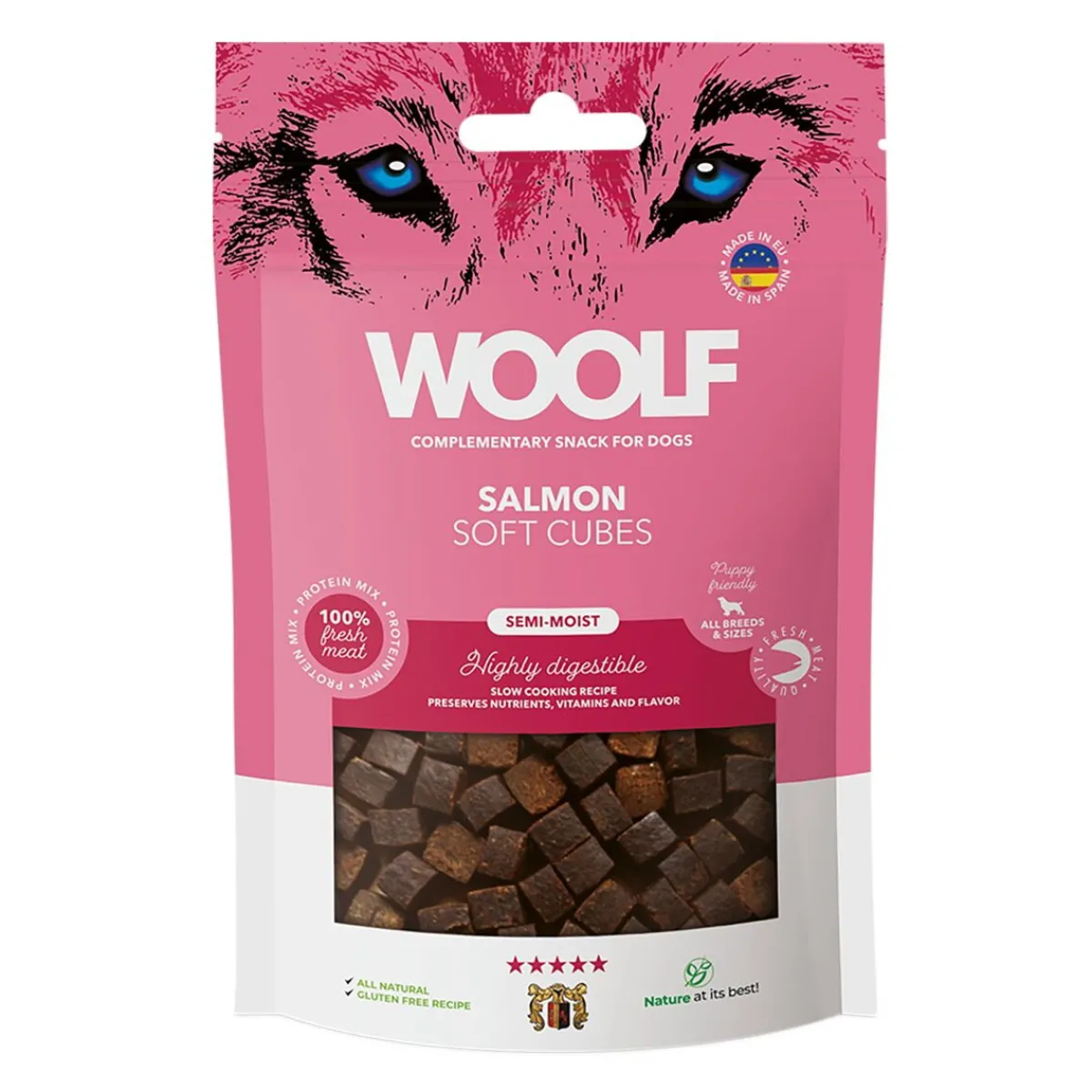 Woolf Pikkuherkut Ja Treeninamit*Soft Cubes Lohi, mono